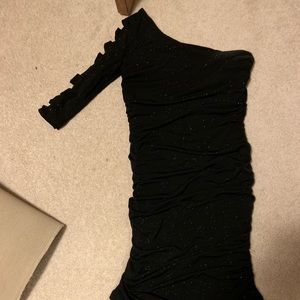 Black dress with glitter